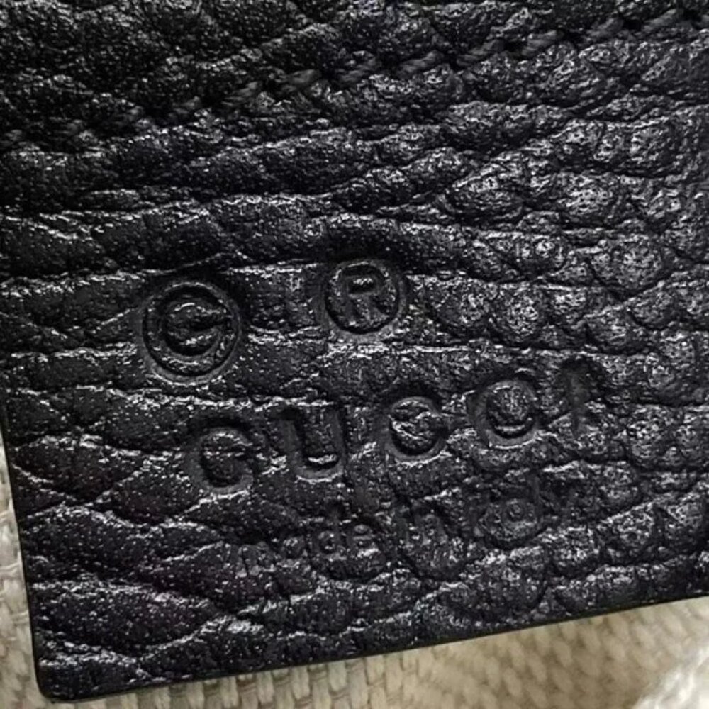100% Authentic GUCCI Soho Black Leather Handbag 1000-11924 - Picture 13 of 14